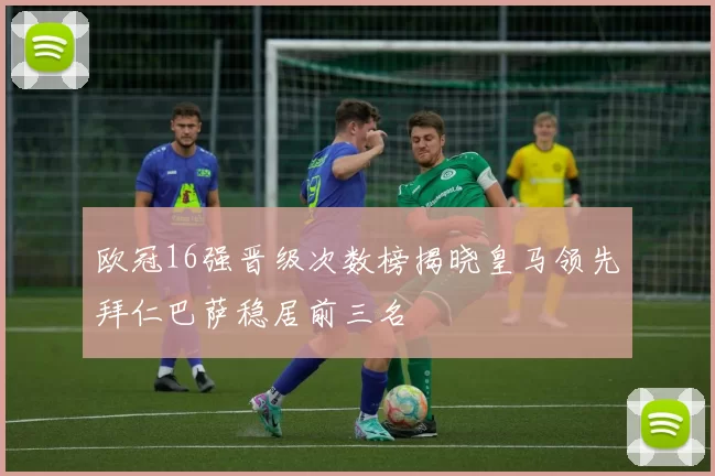 欧冠16强晋级次数榜揭晓皇马领先拜仁巴萨稳居前三名